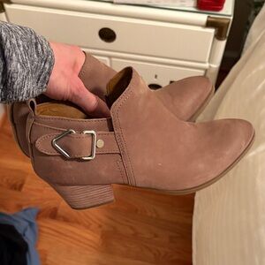 Franco Sarto Brown Ankle Booties - Glenn